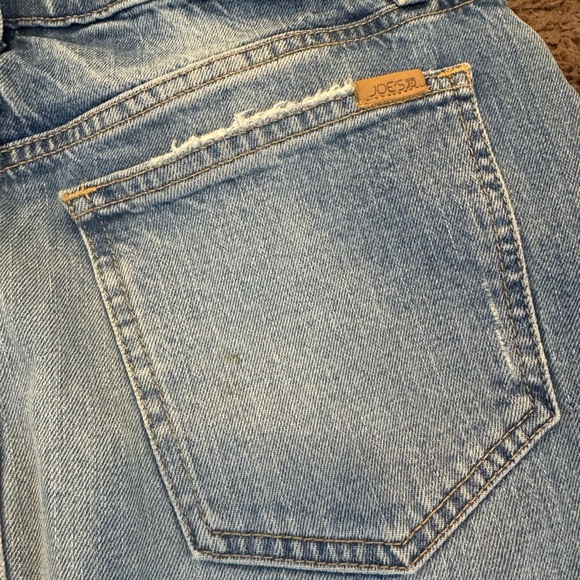 Joes Jeans Skirt Denim Straight Front Slit Maxi Fray Raw Hem 28 - Picture 5 of 12